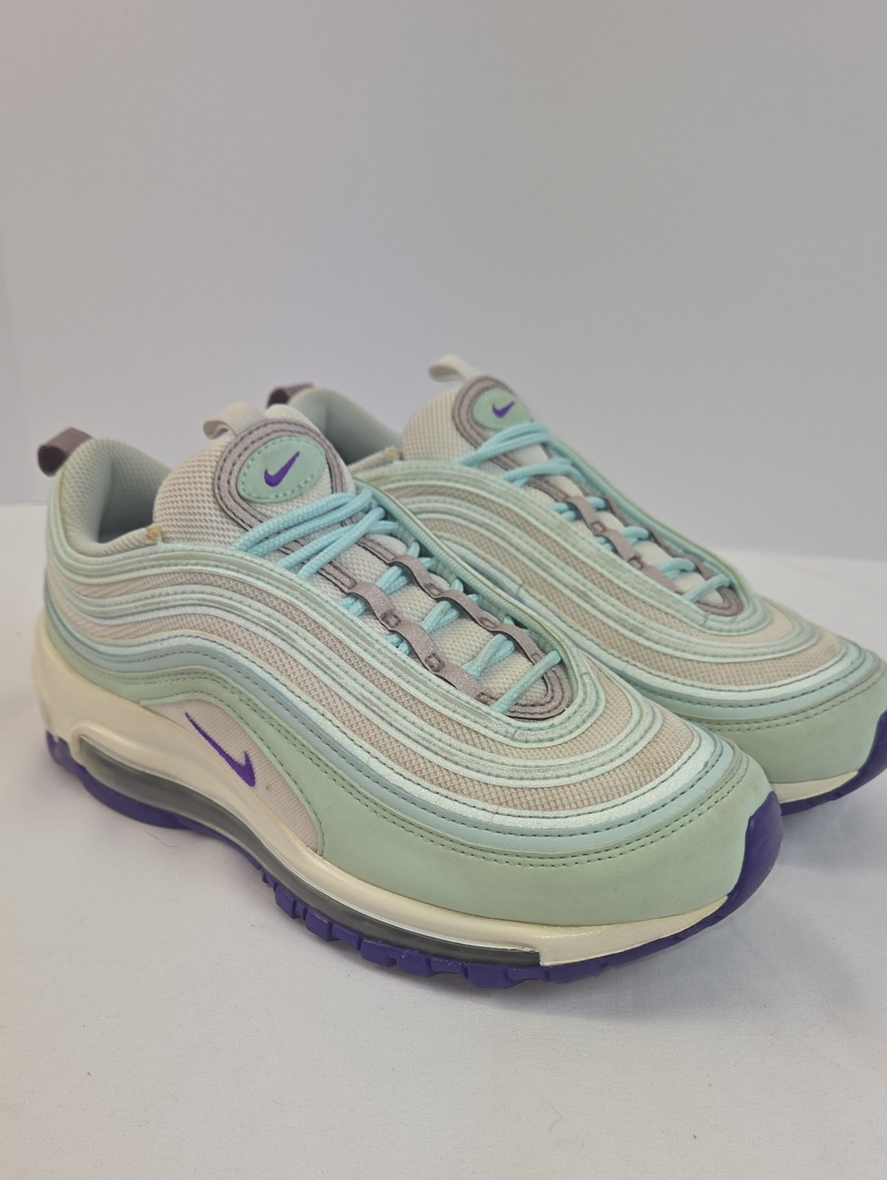 Nike Women’s Mint & Purple Air Max 97 Sneakers